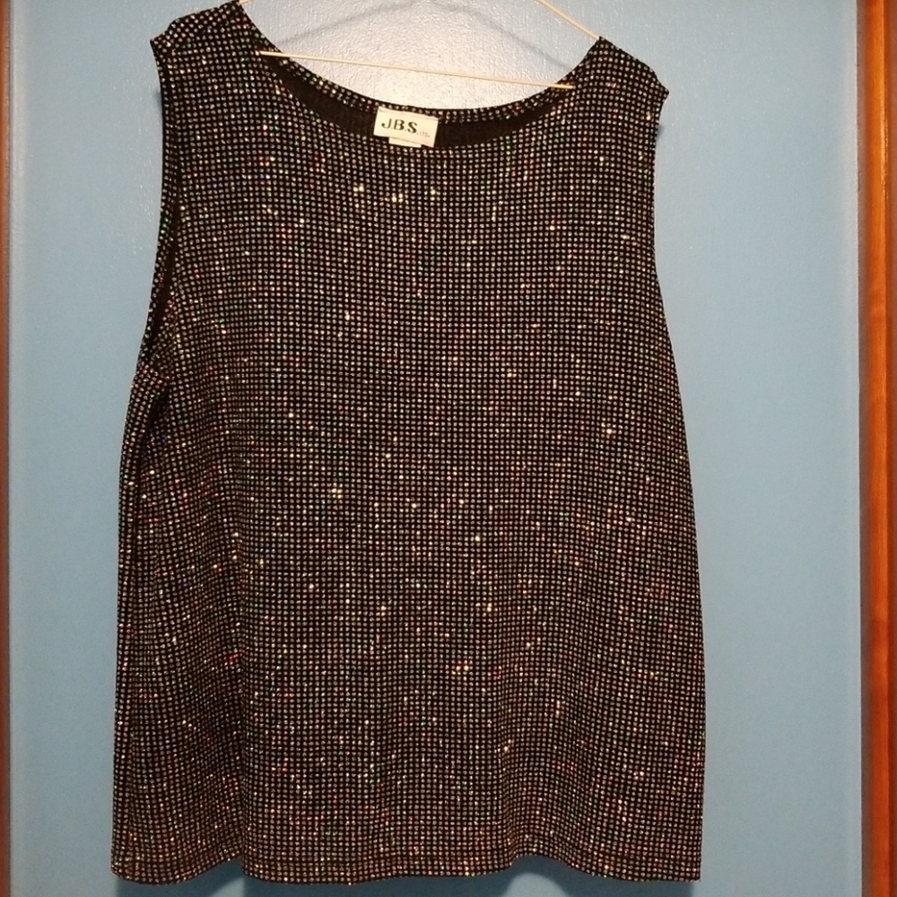 Dressy black sleeveless tank